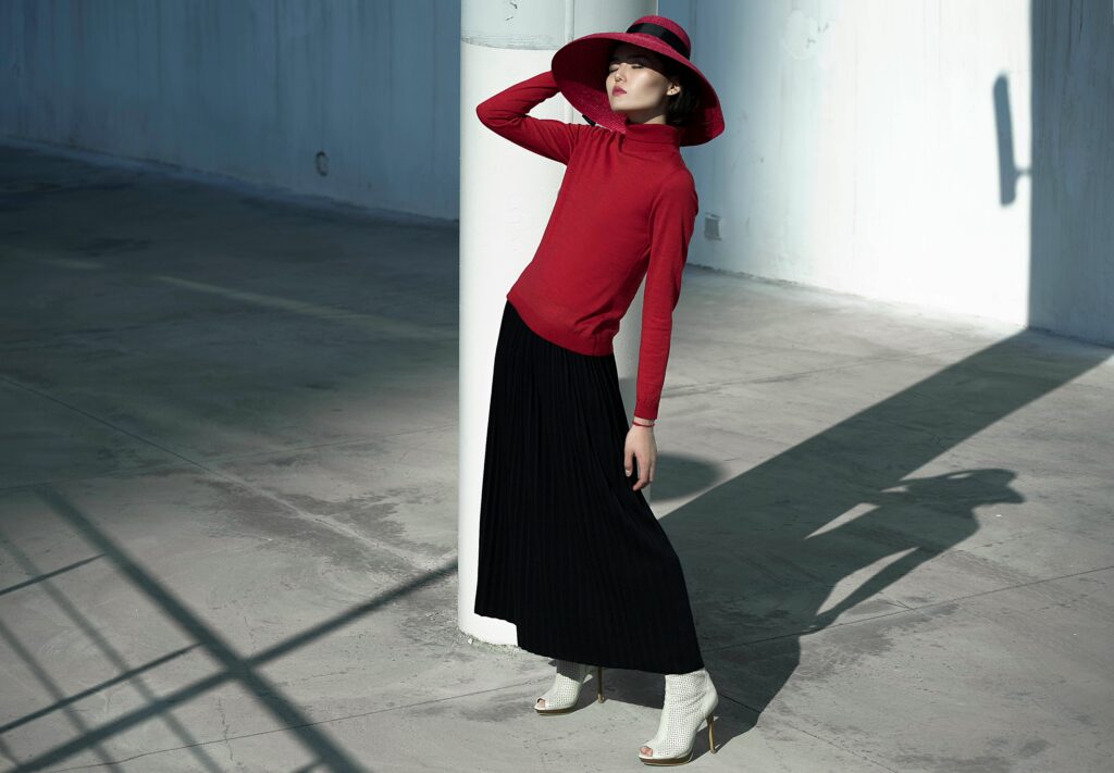 Dark Cherry Red Fashion