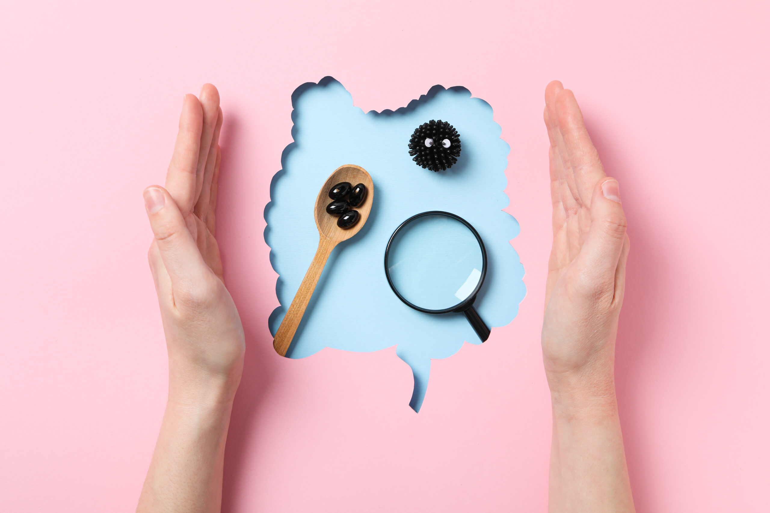 Concept of health care, stomach and intestinal problems. How to Improve Gut Health